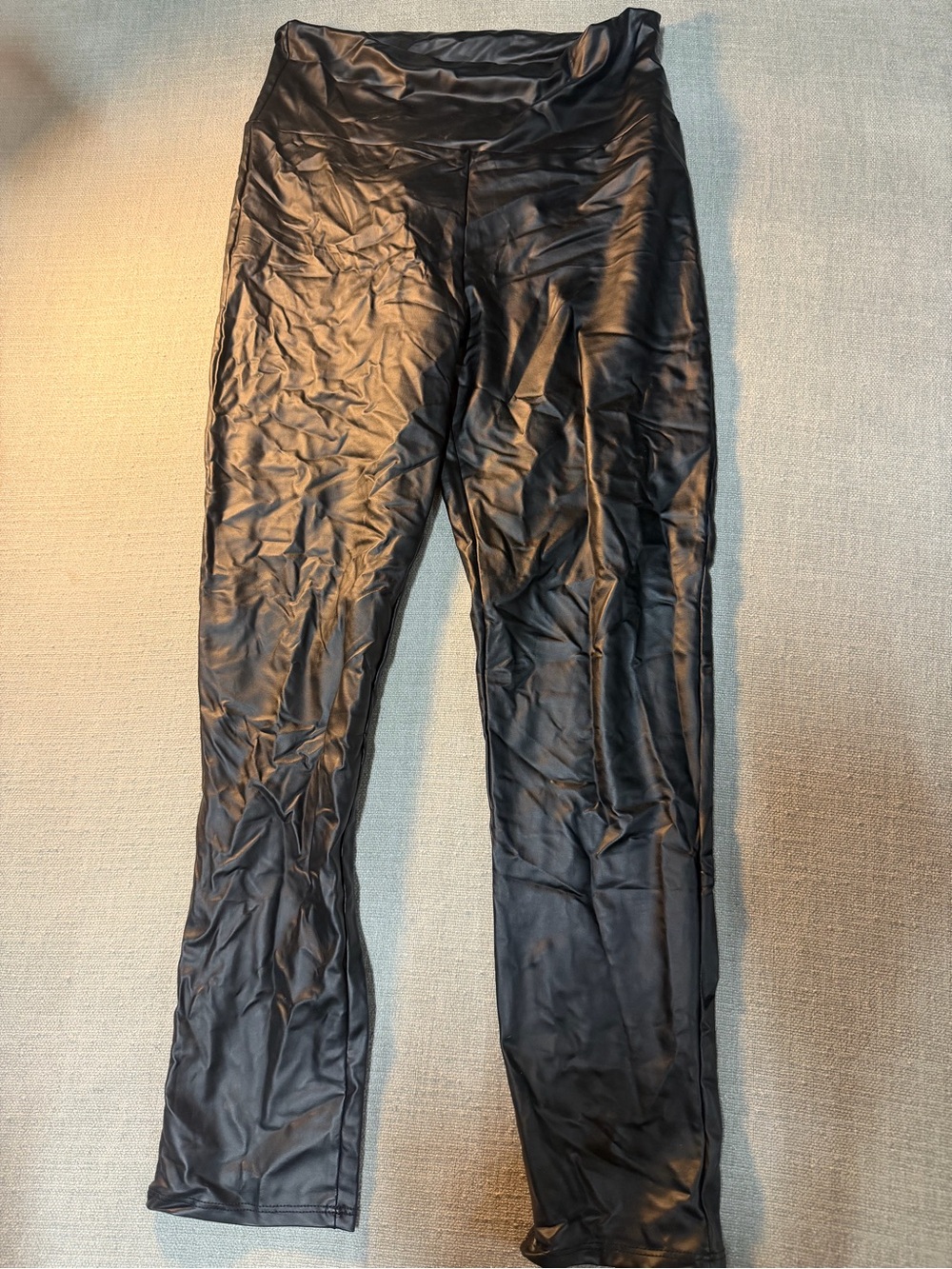 HEIMISH USA Black Faux Leather Leggings